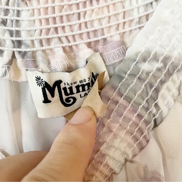 Show Me Your MuMu Hacienda Maxi Dress Forever Vine Dusty Rose L - Picture 9 of 11